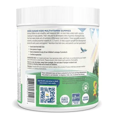 Мультивітаміни для дітей Nordic Naturals Kids Multi без цукру, апельсин та лимон, 120 жувальних цукерок