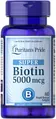 Біотин Супер Puritan's Pride Biotin Super 5000 мкг, 60 м'яких капсул