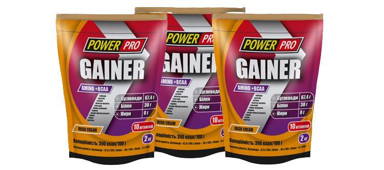 Гейнер Power Pro Gainer irish cream, 2 кг