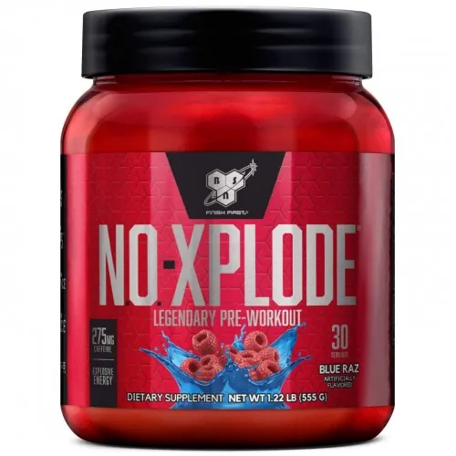 Передтренувальний комплекс BSN N.O. Xplode Legendary Pre-Workout, блакитна малина, 30 порцій 555 г