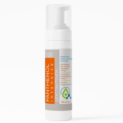 Пантенол-INTENSIVE Green Pharm Cosmetic пена алоэ + гиалуроновая кислота, 150 мл