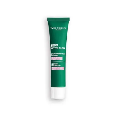 Бальзам для обличчя Yves Rocher Sebo Active Clear Заспокійливий для чутливої та проблемної шкіри, 40 мл