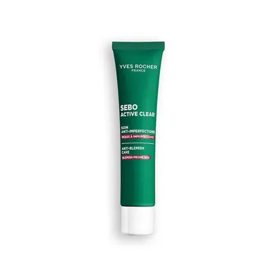 Крем для обличчя Yves Rocher Sebo Active Clear Себорегуляція та очищення проблемної шкіри зволожувальний, 40 мл