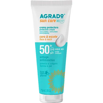 Крем сонцезахисний для обличчя Agrado Sun Care SPF50+, 75 мл