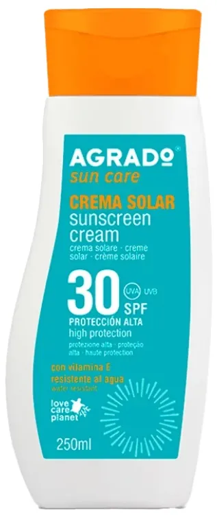 Крем сонцезахисний Agrado Sun Care SPF30, 250 мл