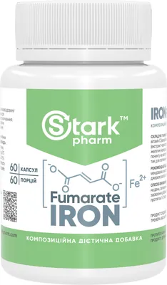 Заліза фумарат Stark Pharm Iron Fumarate капсули по 50 мг №60