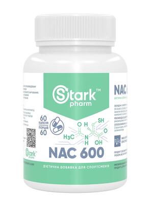 Аминокислота N-Ацетил-L-Цистеин Stark Pharm NAC 600 мг, капсулы №60