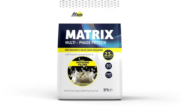 Протеїн комплексний FitWin Matrix Multi-Phase Protein фісташковий пломбір, 900 г