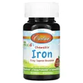 Залізо Carlson Labs Chewable Iron 15 мг зі смаком полуниці, 30 таблеток