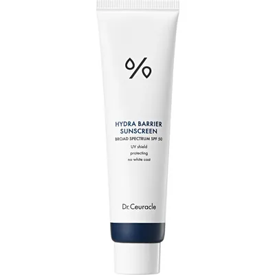 Крем для обличчя сонцезахисний Dr.Ceuracle Hydra Barrier Sunscreen на основі фізичних фільтрів, SPF50+ PA++++, 50 мл