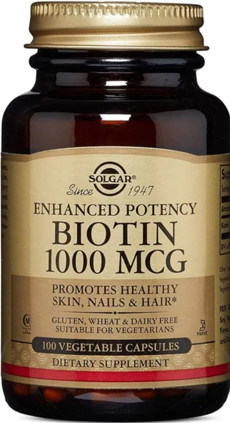 Біотин Solgar Biotin 1000 мкг вег. капсули №100