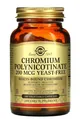 Хром полінікотинат Solgar Chromium Polynicotinate 200 мкг вег. капсули №100