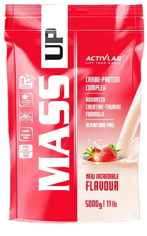 Гейнер Activlab Mass Up полуниця, 5 кг