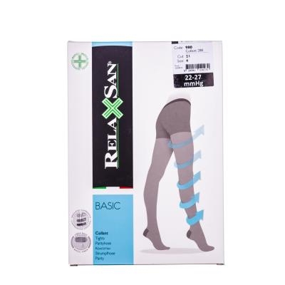 Колготки компрессионные Relaxsan Basic 980 компрессия 22-27 мм рт. ст., 280 den, цвет бежевый, размер 4