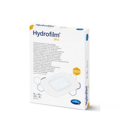 Повязка пленочная Hydrofilm Plus прозрачная с абсорбирующей подушечкой, 10 см х 20 см
