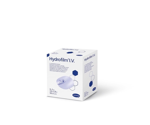 Повязка пленочная Hydrofilm I.V. для фиксации канюль, 9 см х 7 см