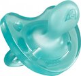 Пустышка силиконовая Chicco Physio Soft (02712.21), от 6 до 16 месяцев, голубая, 1 шт