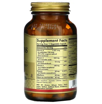 Мультивітаміни Solgar Vitamins Only вег. капсули №90