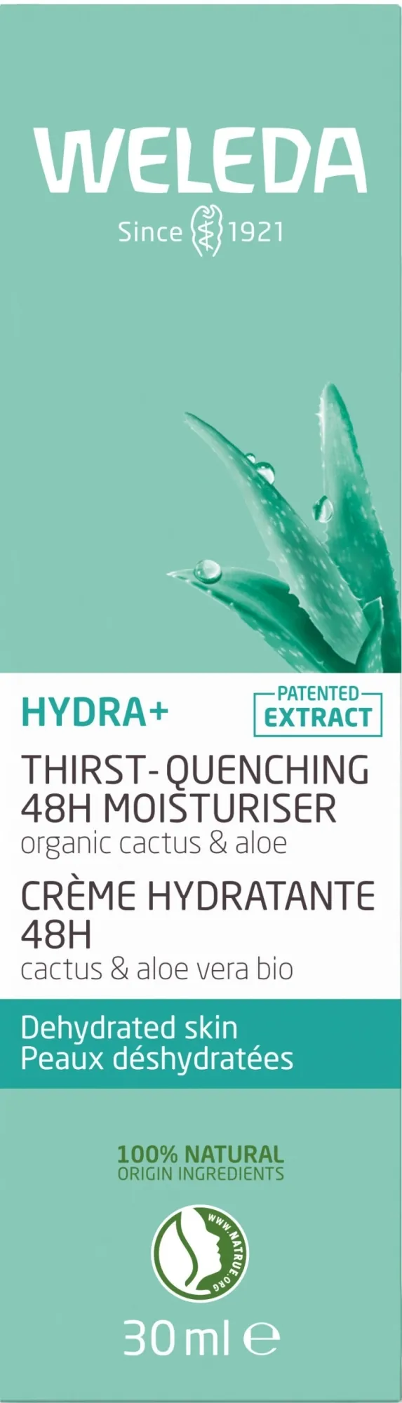 Крем-гель для обличчя Weleda Hydra+ ультразволожуючий 48 годин, 30 мл