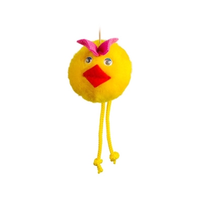 Игрушка для кошек Природа PR240374 Утенок на резинке