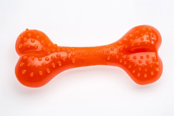 Игрушка для собак Comfy Mint Dental Bone, оранжевая, 8,5 см