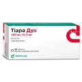 Тиара дуо таблетки, п/плен. обол. по 160 мг/12.5 мг №28 (7х4)