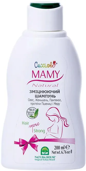 Шампунь Natura House Mamy Cucciolo зміцнюючий, 200 мл