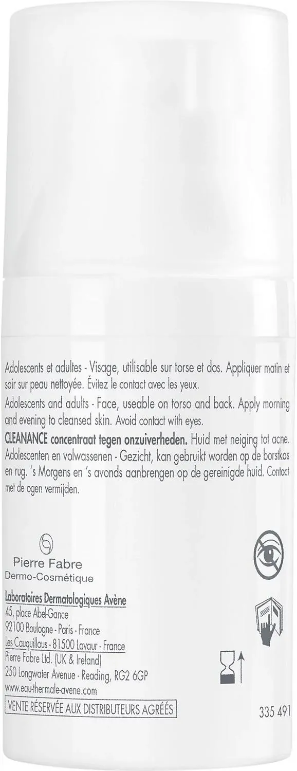 Концентрат Avеne Cleanance Comedomed+ проти недоліків для для чутливої шкіри, схильної до акне, 30 мл