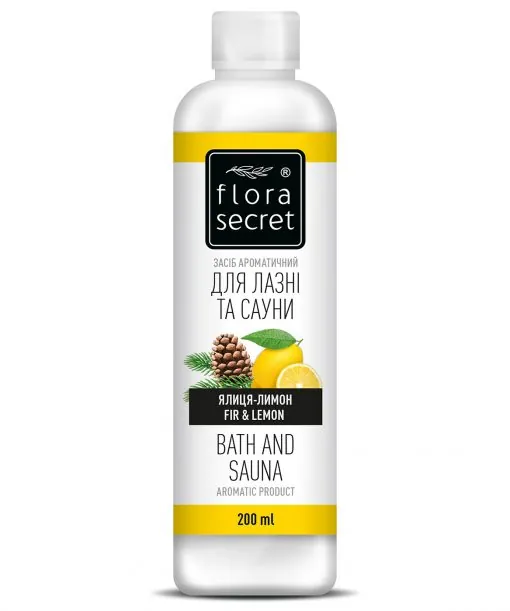 Засіб ароматичний Flora Secret для сауни та лазні Ялиця - Лимон, 250 мл