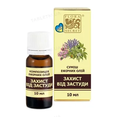 Композиція ефірних олій Flora Secret захист від застуди, 10 мл