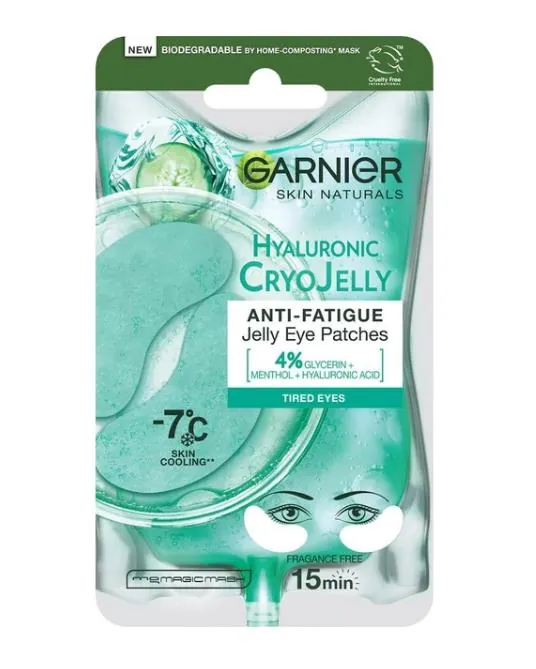Патчі-желе тканинні Garnier Skin Naturals Гіалуронові з ефектом охолодження та зволоження, 27 г