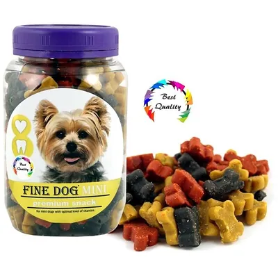 Ласощі (тренерки) для маленьких порід собак Fine Dog mini Кубики Soft MIX, 280 г