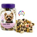 Ласощі (тренерки) для маленьких порід собак Fine Dog mini Маленькі сердечка Soft MIX, 280 г