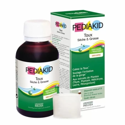 Педиакид PEDIAKID Toux Seche & Grasse сироп для детей от сухого и влажного кашля, 125 мл