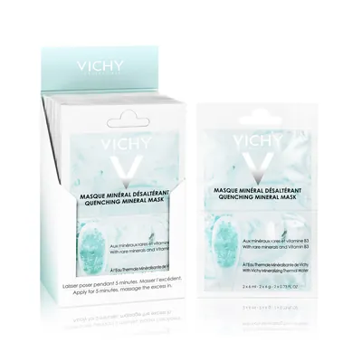 Маска Vichy Mineral Mask мінеральна зволожуюча для шкіри обличчя, 2 х 6 мл