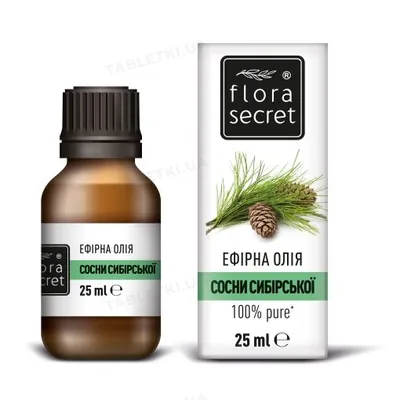 Олія ефірна Flora Secret сосни сибірської, 25 мл
