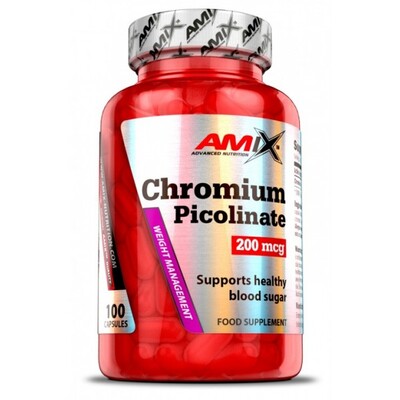 Хрома Пиколинат Amix Nutrition Chromium Picolinate капсулы по 200 мкг, №100