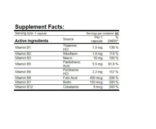 В-комплекс Amix Nutrition GreenDay B-Complex капсулы №60