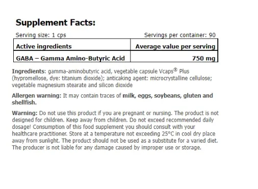 ГАМК (Габа) Amix Nutrition GreenDay GreenDay ProVegan Gold GABA веганські капсули №90