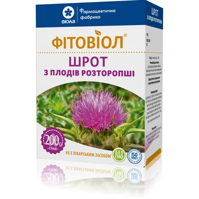Шрот розторопші Фітовіол по 200 г у пач.