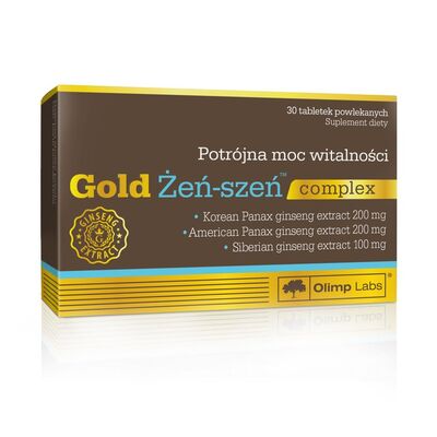 Экстракт женьшеня и черного перца Olimp Gold Ginseng complex, 30 таблеток