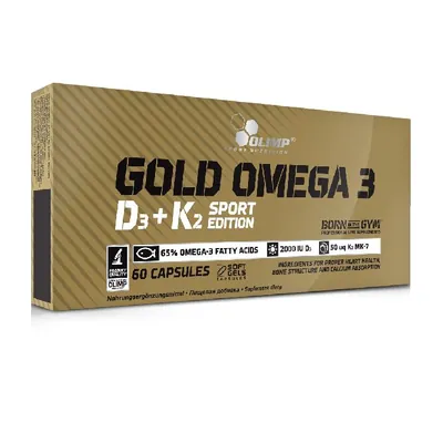 Омега-3 з вітамінами D3+K2 Olimp Gold Omega-3 D3+K2 Sport Edition, 60 гелевих капсул