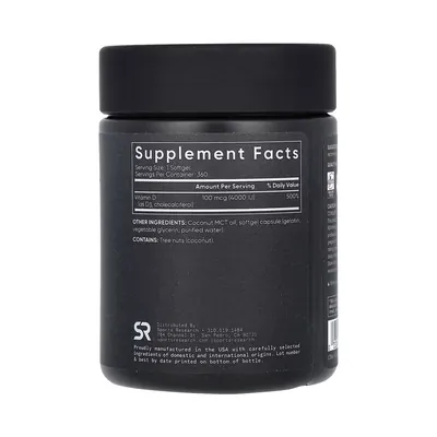 Вітамін Д3 Sports Research Vitamin D3 4000 МО, 360 мяких капсул