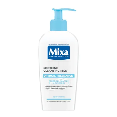 Молочко Mixa Optimal Tolerance очищуюче для обличчя, для чутливої шкіри, 200 мл