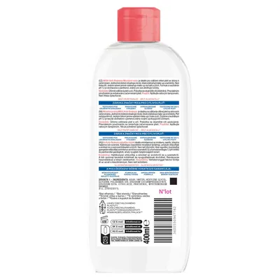 Міцелярна вода Mixa Anti-Redness проти подразнень для чутливої шкіри обличчя, схильної до почервонінь, 400 мл