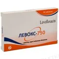 Левокс-750 таблетки, в/плів. обол. по 750 мг №10