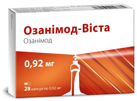 Озанімод-Віста капсули тв. по 0.92 мг №28 (7х4)