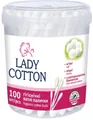 Ватні палички Lady Cotton в банці, 100 шт