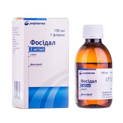 Фосидал сироп 2 мг/мл по 150 мл во флак. с мерн. лож.