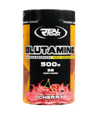 Глютамін Real Pharm Glutamine powder вишня, 500 г